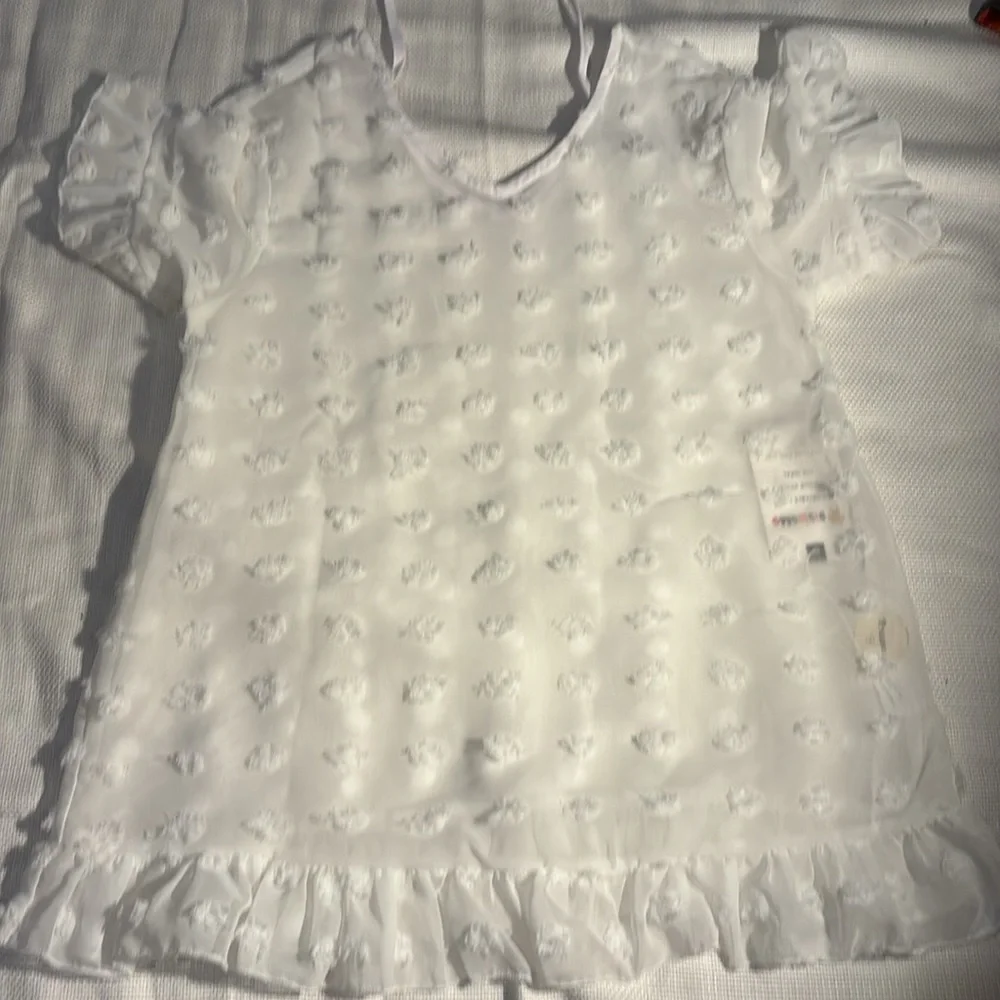Girls Chiffon Swim Cover Up Swiss Dot Sheer Beach Wraps 3-12 Yrs Kids Pink, 5-6Y